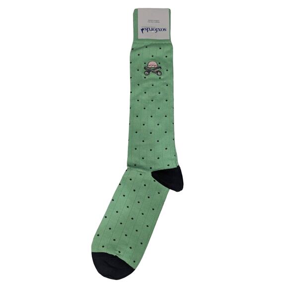 Soxfords Choco Chip Mints Mens Dress Socks Cotton Blend Mens 8-12 - Picture 1 of 3